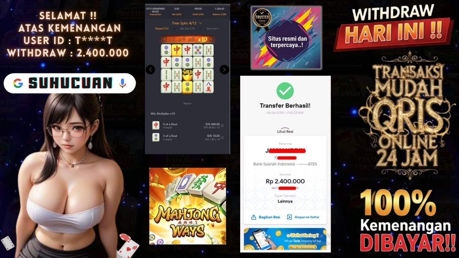 SUHUCUAN JACKPOT SLOT MAHJONG WAYS